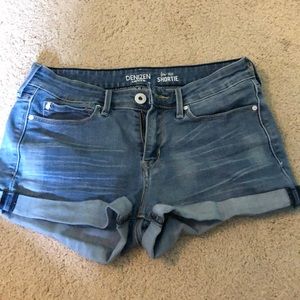 Low Rise Short Denim Shorts